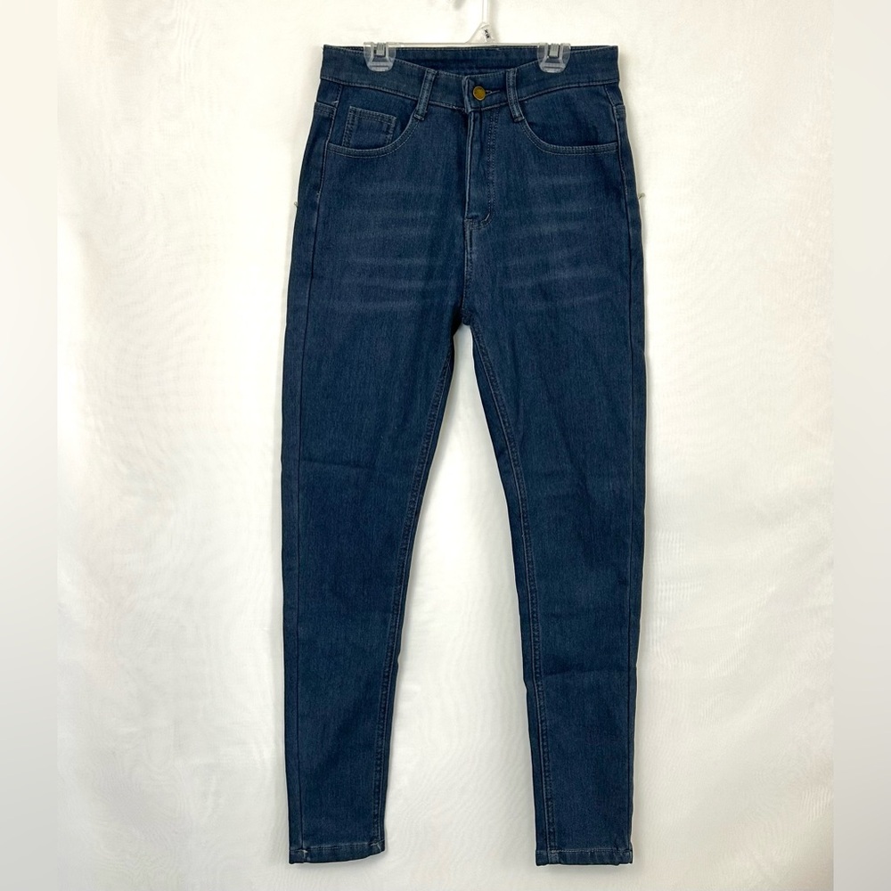 New Women’s Fleece Lined High Waist Skinny Jeans / Size medium